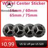 Горячая Наклейка на Автомобиль 4шт 56мм 60мм 65мм 75мм Наклейка-Эмблема Центральной Ступицы Колеса Автомобиля Для Mercedes Benz W203 W204 W205 W213 W210 W211 W21