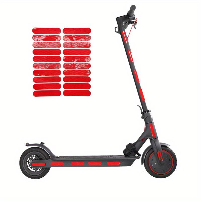 Светоотражающие наклейки на колеса самоката - Боковые предупреждающие светящиеся пленочные наклейки, Аксессуары для улучшения видимости и безопасности во время поездок