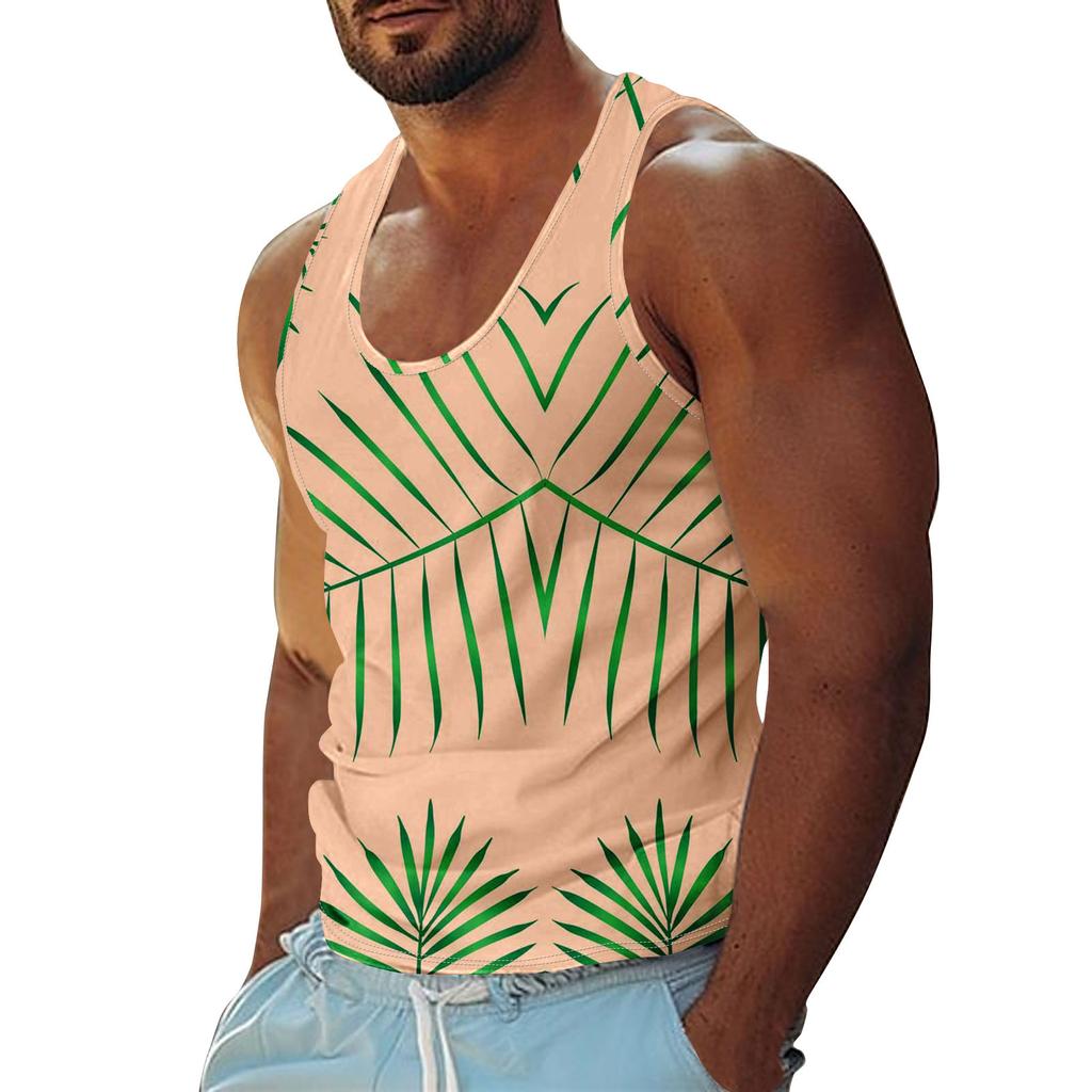 Мужская летняя пляжная майка для серфинга, большой размер, повседневный дышащий топ без рукавов, свободная майка с принтом, мужская рубашка