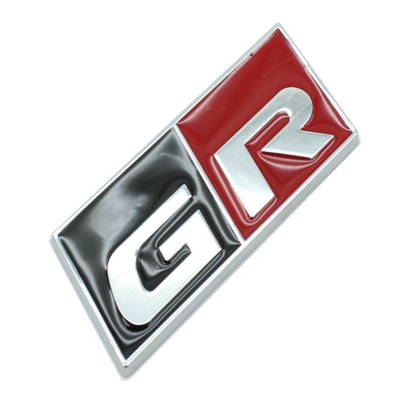 3D GR Sport Logo Car Decal Front Hood Grille Emblem Badge Sticker For Toyota HV YARiS RZ RC RS Prius Lexus Harrier GRMN Stickers