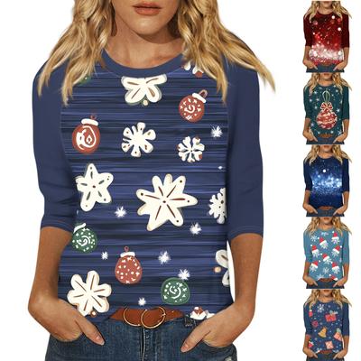 Женский модный повседневный пуловер с рукавами 3/4 и воротником-стойкой