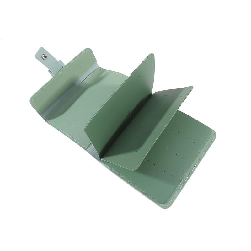 1 шт. Портативный дорожный органайзер для ювелирных изделий, складной чехол для колец и сережек, сумка для хранения в рулоне