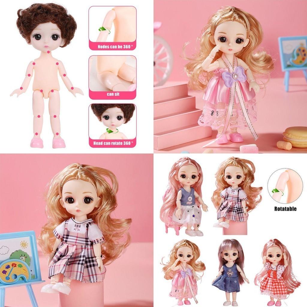 1/12 6,6 дюйма Bjd Куклы-принцессы Милые Подвижные суставы Детский подарок на день рождения