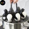Multifunctional Penguin Shape Kitchen Egg Storage Rack Egg Cooker Refrigerator Storage Shelf