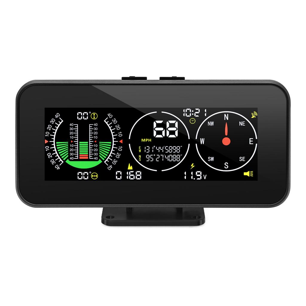 Car Speed Slope Meter Intlligent Inclinometer M50 M60 Off-road 4X4 Compass GPS Speedometer Tilt Pitch Angle On-board Computer
