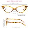 5PCS Fashion Cat Eyes Reading Glasses Ultralight Small Frame Clear Lens Presbyopic Eyeglasses For Women Men With +1.0 To +3.0