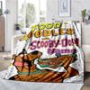 Custom Name Scooby-Doo Theme Printed Blanket - Perfect for Couch, Bed, Travel & Outdoor Use | Machine Washable, Cozy & Durable.