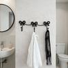 Iron Material Metal Bow Wall Hooks Golden Finish Modern Minimalist Hooks  Home Decor
