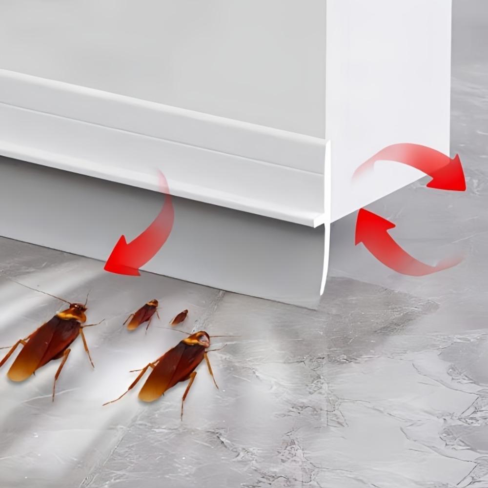 Силиконовая уплотнительная лента для низа двери Звукоизоляционная Водонепроницаемая Защищающая от сквозняков Легкая установка для дверей ванной комнаты Звукоизоляционные стеновые панели