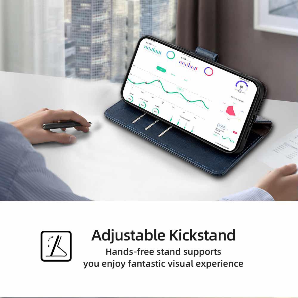 Чехол-книжка из кожи Business Flip для Infinix Note 40 30 Pro Note 30 VIP infinix note 30i Magnetic Book Case Funda с зажимом для денег