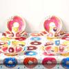 Rectangular Donut Tablecloth Plastic Donut Table Cover Birthday Party   Party Decor