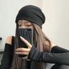Баотоу шляпа осень и зима тонкая нашивка стопка шляпа модная универсальная парная шляпа Баотоу холодная шляпа женщина