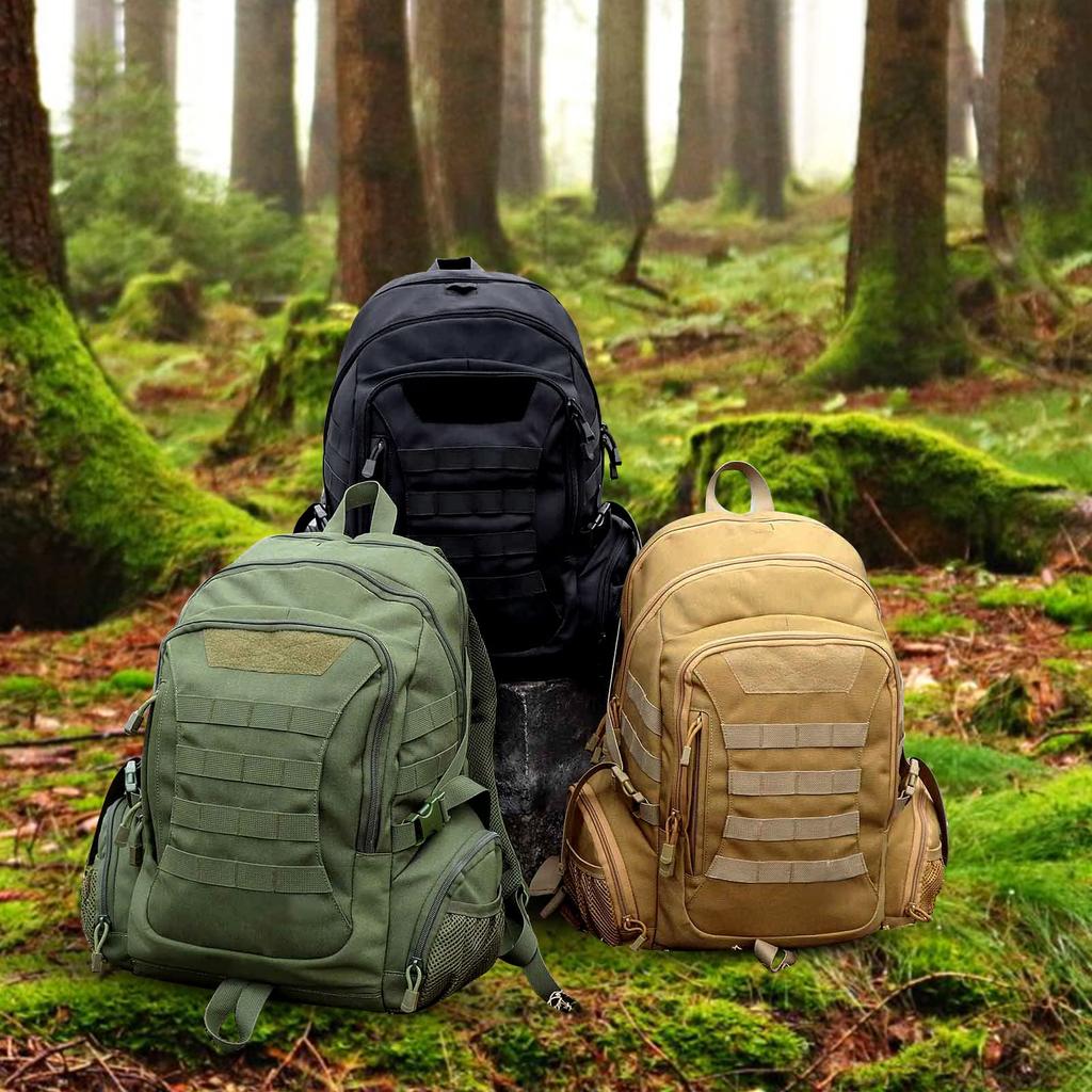 45L Тактический MOLLE рюкзак для скалолазания и выживания на открытом воздухе [FOCUHUNTER] Рюкзак, Рюкзак, Водонепроницаемый, Сейсмостойкий, Совместимый, Рюкзак, Рюкзак,