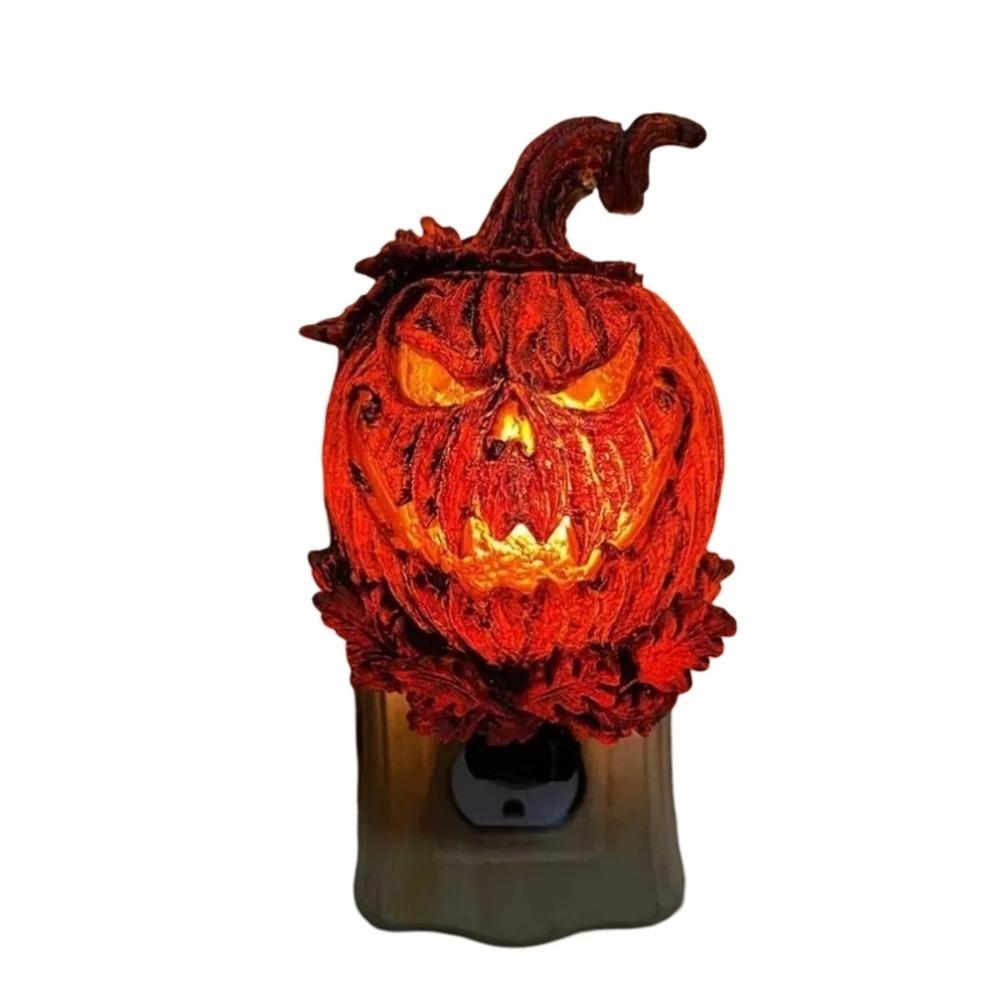 Indoor Decorations Ghost Flickering Nightlight Halloween Lighting Plug In Night Light LED Faux Fire Ghost Lamp