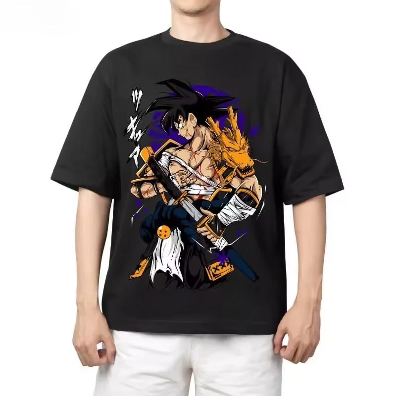 2026 новый Dragon Ball Веджета Мальчики и Девочки Хлопковая Футболка Новый Летний Стиль Аниме Принт Свободный Повседневная Рубашка