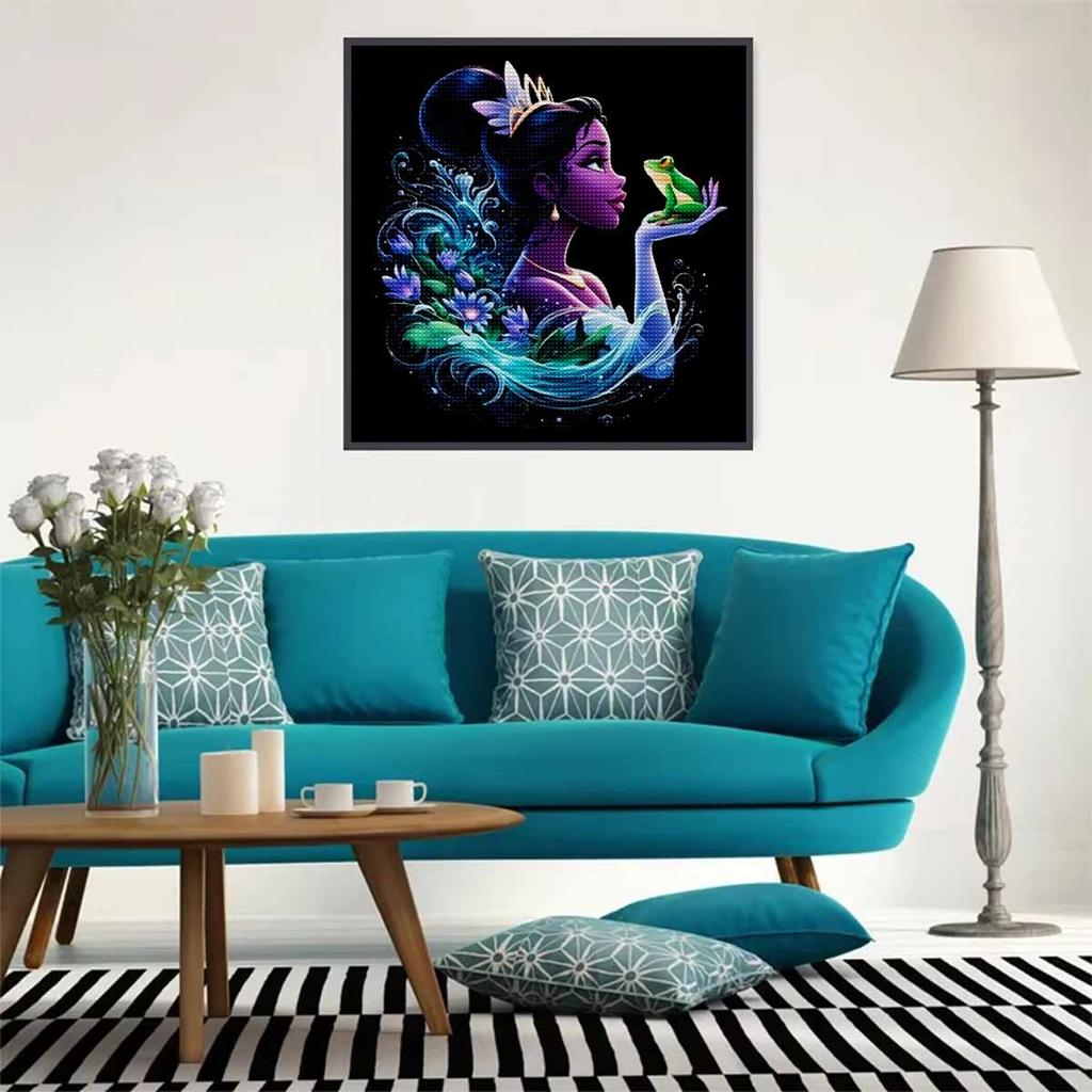 Алмазная живопись своими руками Круглые алмазы Красивая принцесса Полная алмазная мозаика Украшение для дома Живопись Набор для вышивания крестом