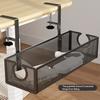 Storage Rack Large Capacity Strong Load-bearing Simple Installation Clamp Mount Wire Management Under-Desk Cord Organizer