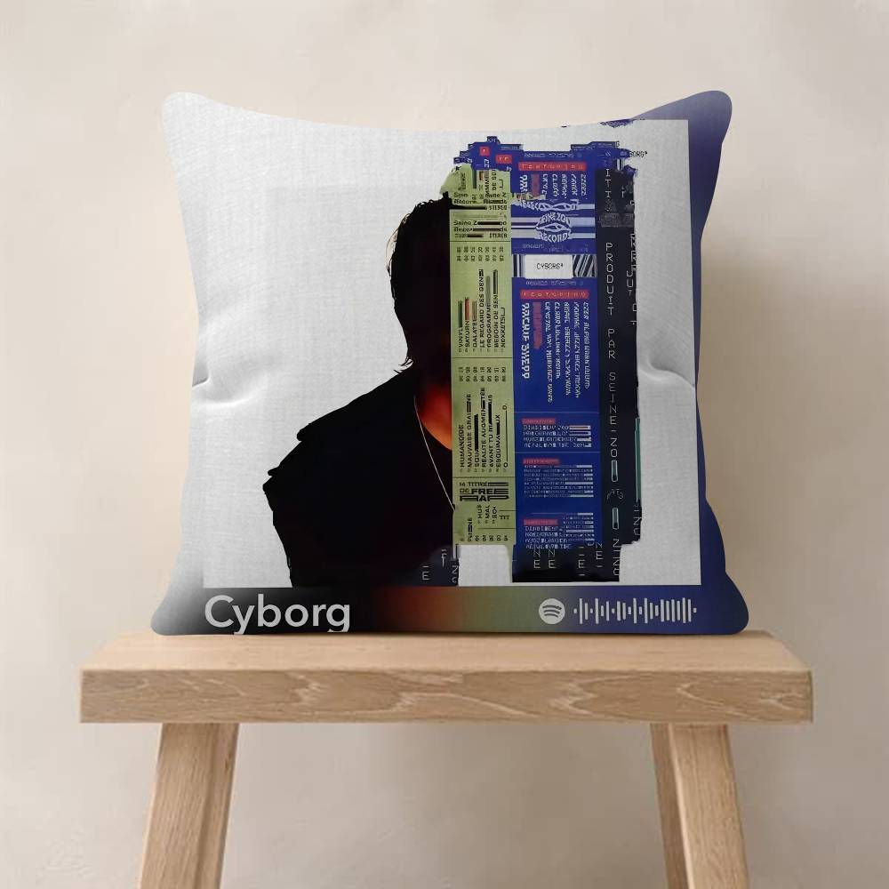 French Rap Pop Music Album Cushion Cover Decorative Pillow Sofa Home Decor Case Pillow Cases