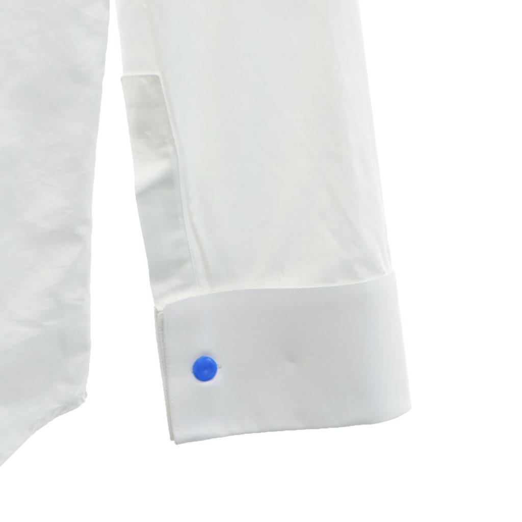 Dior Made In Italy Long Sleeve Cotton Shirt 42 White Special Wing Men's Used