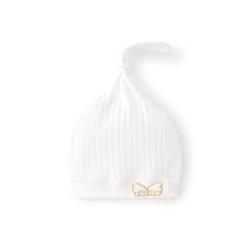 Хлопковая шапочка для новорожденных на осень-зиму, 0-6 месяцев