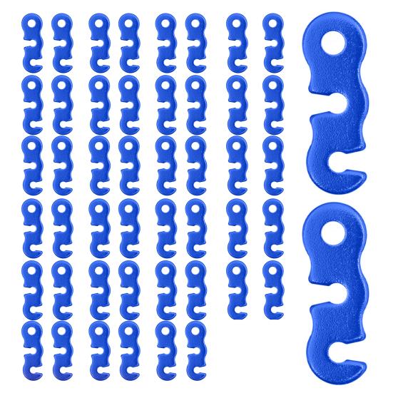 20/48/80/100Pcs Aluminum Alloy Guyline Cord Adjuster Tent Tensioner Heavy Duty Outdoor Camping Hiking