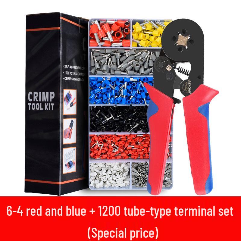 Набор ручных обжимных инструментов и инструментов для зачистки проводов: Пассатижи с удлиненными губками для электриков