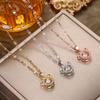 Luxe Ожерелье с Микки Маусом из Алмазной Титановой Стали - Элегантное Женское Украшение на Ключицы