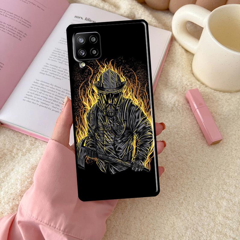 Чехлы для Samsung Galaxy A55 A35 A15 A32 A12 A22 A52 A54 A34 A14 A56 A36 A26 A16 A13 A53 A06 Пожарный Герой Пожарный