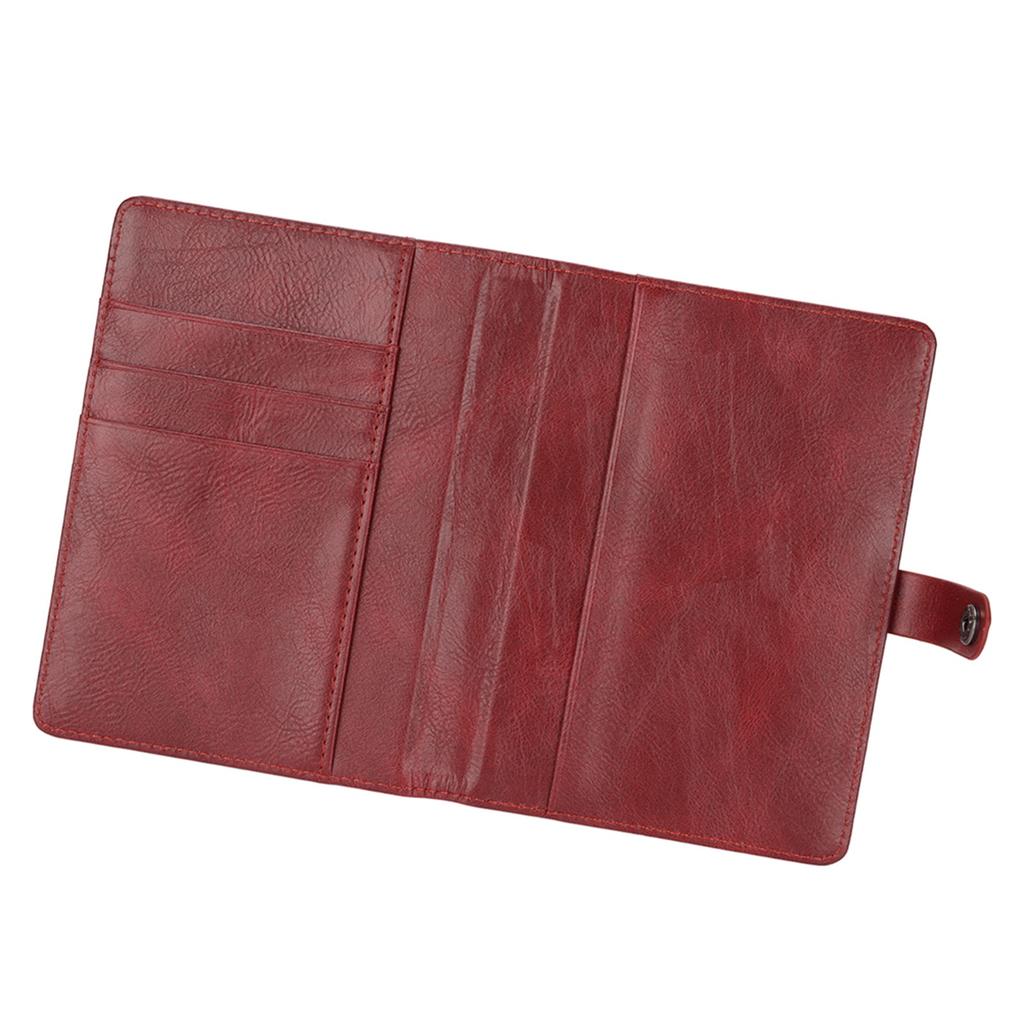 Обложка для паспорта из ПУ кожи, многофункциональная, большой вместимости, портативный кошелек-обложка для паспорта для деловых поездок и путешествий