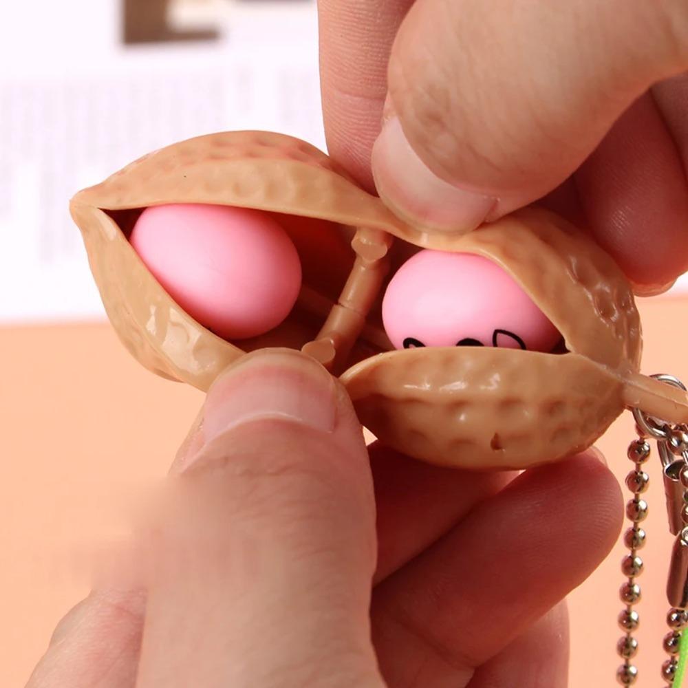 Anti-stress Anti-stress Fidget Toy Gifts Peanut Pendant New Peanut Key Chain