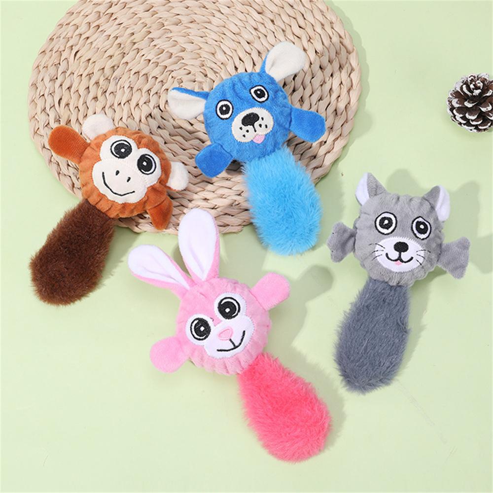 Plush Stuff Squeaky Puppy Dog Toy Teeth Cleaning Pet Chew Toys for Small Dogs Pomeranian Pinscher Chihuahua mascotas Accessories