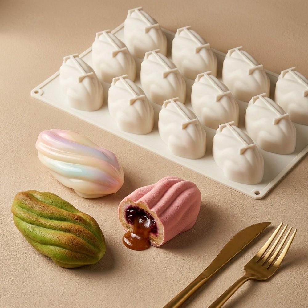 3D Mousse Cake Mold Flexible French Dessert Mold Dishwasher Safe Jelly Pudding Mold Kitchen