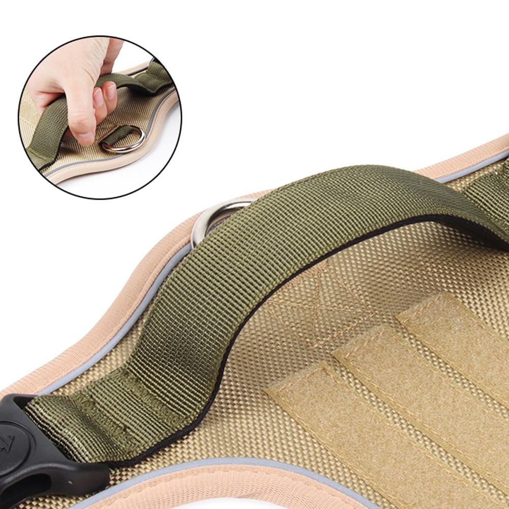 Прочный шлейка для собак, жилет с ручкой, взрывозащищенный нагрудный ремень для домашних животных, светоотражающая шлейка для прогулок лабрадора, бульдога, аксессуары для собак