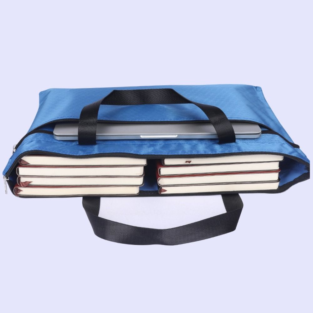 Oxford Cloth A3 File Bag Zipper Documents Bag Storage Pouch A3 Portable File Bag Girl