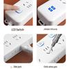 Многофункциональный USB-удлинитель с функцией зарядки и независимым выключателем