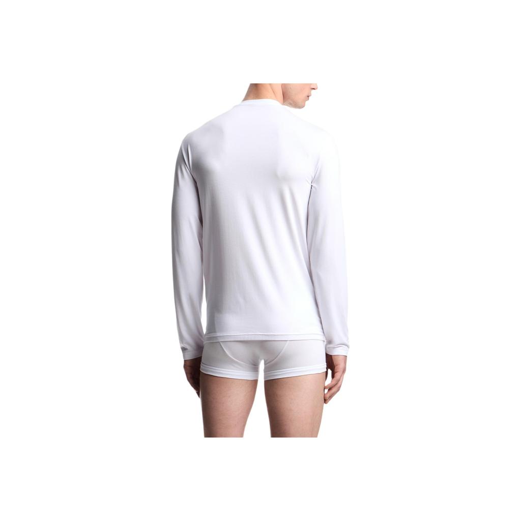 Emporio Armani Мужская футболка из модала с длинным рукавом и круглым вырезом Топы EM000383-AF14988-U0002