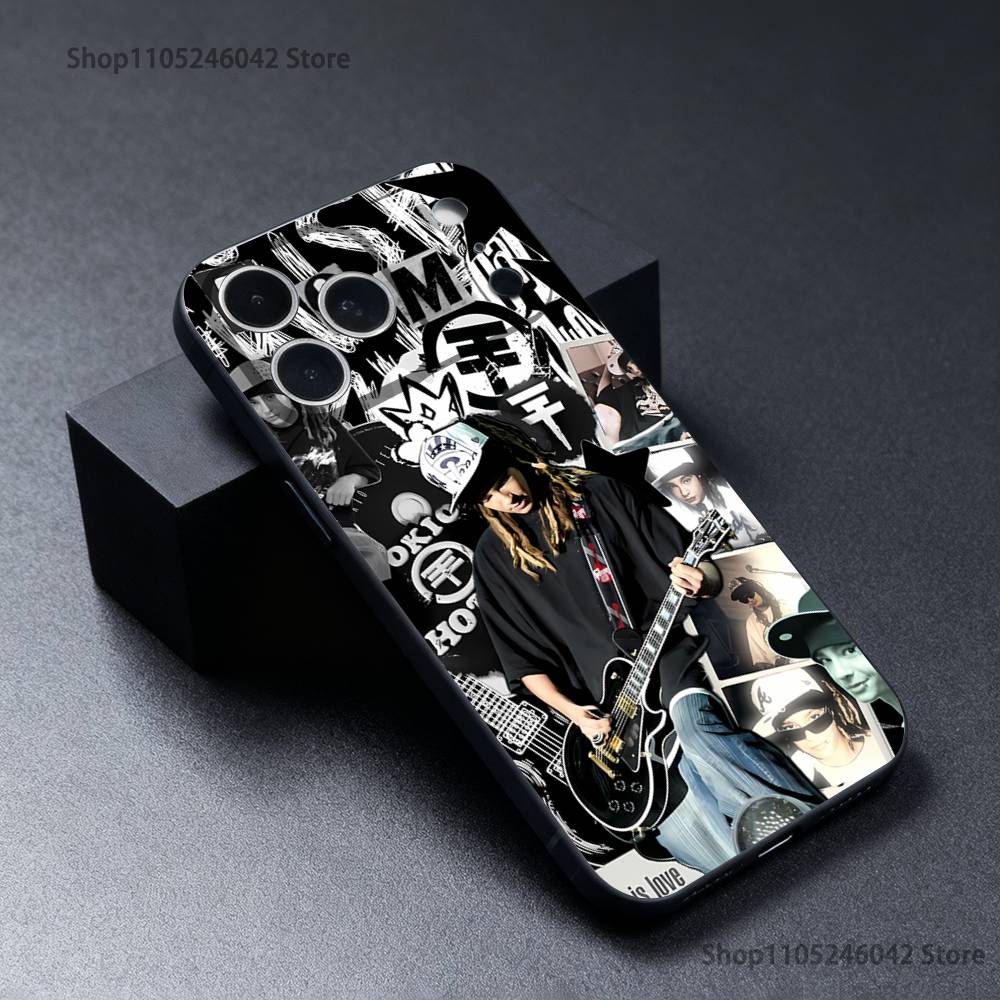 Чехол для телефона T-Tokio Hotel Tom Bill K-Kaulitz Черный Мягкий Чехол Для iPhone 17,16,15,14,13,12,11,Pro,XS,Max,XR,Plus,E,SE4,Mini