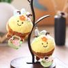 1 Piece Kawaii Cute Flower Basket Little Bee Doll Plush Toy Keychain Pendant Children'S Backpack Accessories Holiday Gifts