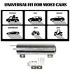 Universal 2''x13” / 3''x10” Radiator Coolant Overflow Puke Tank Polished Stainless Steel Radiator Coolant Overflow Tank Silver