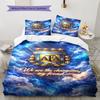 Argentina National Football Team Pattern Bedding,Quilt Set Quilt Cover Pillowcase Home Birthday Gift(1 * duvet cover + 2 * pillowcase, without core)