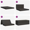Folding Sofa Bed 120 x 67 x 45 cm Dark Grey