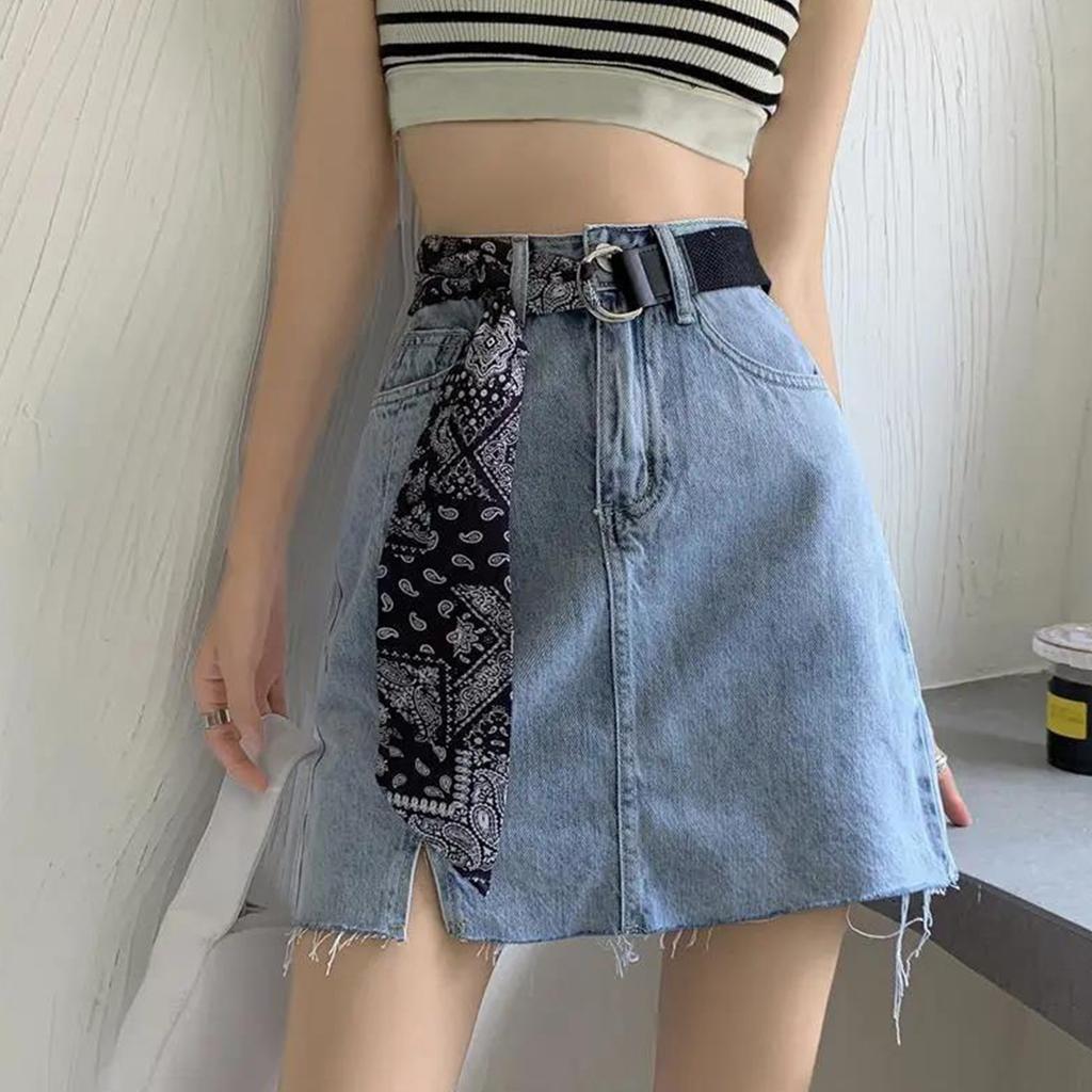 Canvas Waist Belts with Patchwork Silk Scarf Adjustable Waist Belt Universal Teens Woman Dresses Skirt Coat Waistband