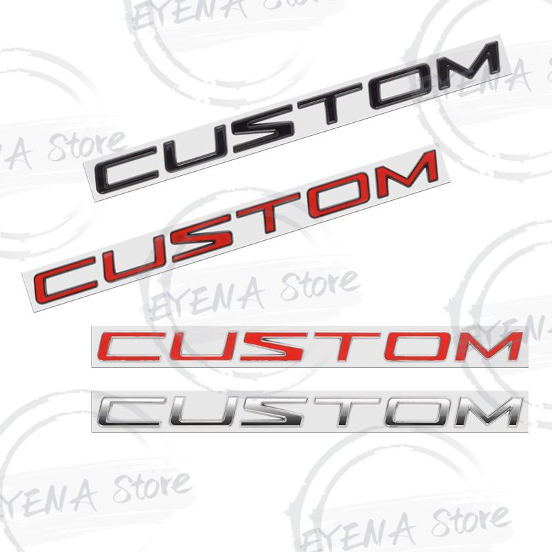 DUSP4 For Ford Transit Custom Tourneo MK7 MK8 Tuning Logo Lettering Metal Badge Stickers Car Rear Trunk Body Emblem Auto Accessories