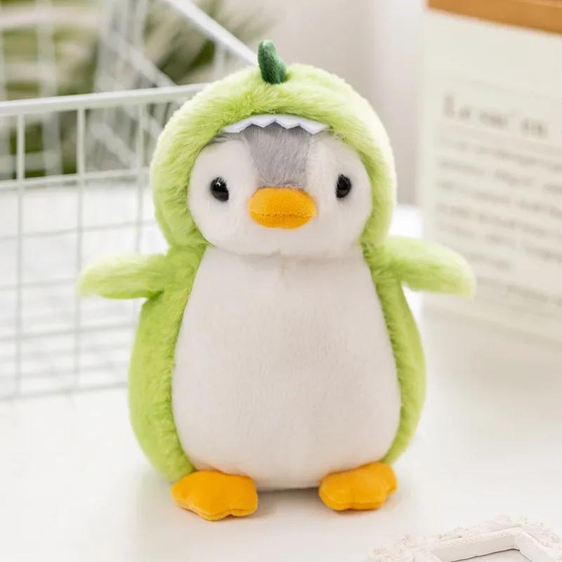 Costume Dress Penguin Plush Toy Birthday Present Soft Fabric Stuffed Animal Penguin Transforms Into Dinosaur