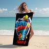 Personalized customized proof beach towel with SuperZings pattern - soft, absorbent,quick-drying,perfect swimming,camping&bathing