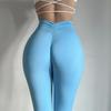 Women's High-Waist Seamless Yoga Pants - Deep V, Hip-Lifting, No Visible Lines, Style 1321