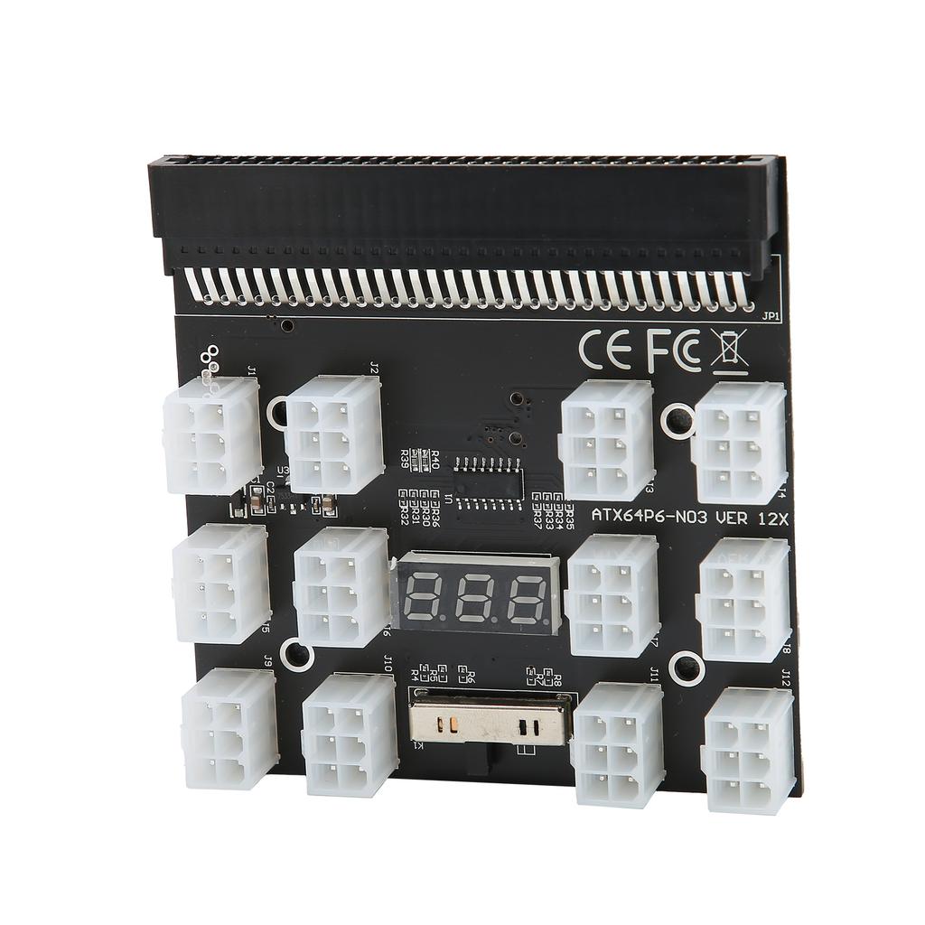 Адаптер-плата-разветвитель блока питания PCB 12 ATX 2x3 контакта Конвертер 12 В для блока питания HP, GPU, Майнинга