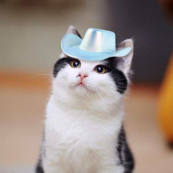 Ковбойская шляпа для домашних животных для маленьких собак и кошек, кепка для косплея, пляжная шляпа с козырьком, костюм щенка, аксессуары для уличной вечеринки, реквизит для фотосессии