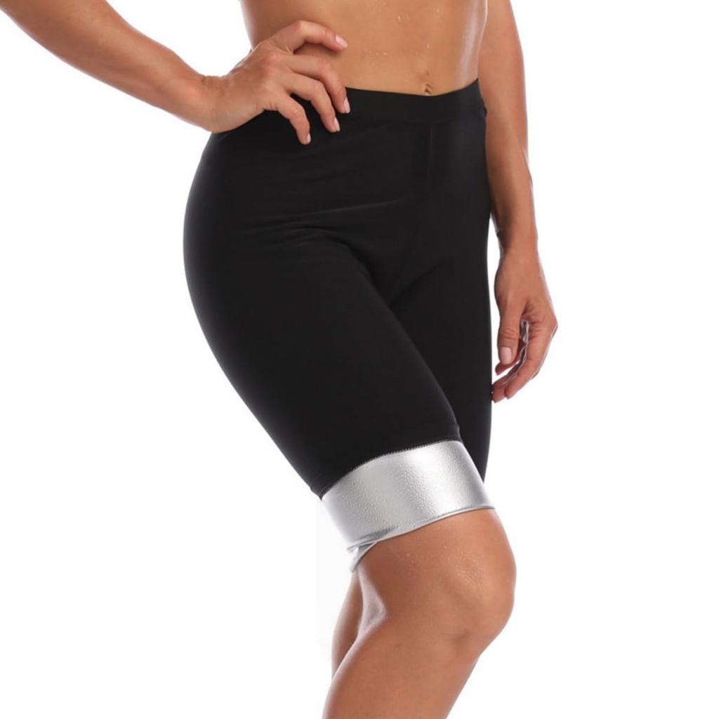 BlueBOA Sauna Yoga Tummy Size XL Suit, High-Waisted Leggings, Pants, Slimming, Tightening, Workout, Washable, 5-10 Length, (Black)