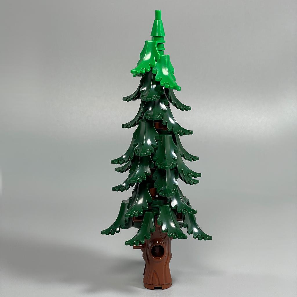 Набор для сборки своими руками модели сосны - Снежная рождественская ель Уличный лесной массив Совместимо с конструкторами и строительными блоками